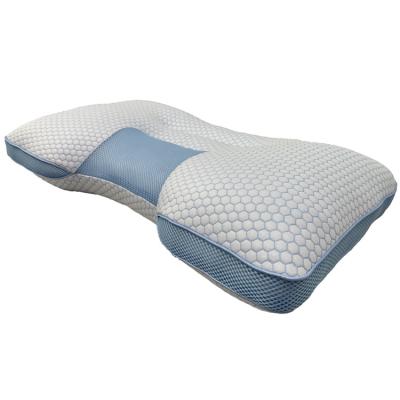 China Breathable Ergonomic Concave Orthopedic Ergonomic Memory Foam Sponge Repairable Pillow Slow Rebound Space Cotton Pillow for sale