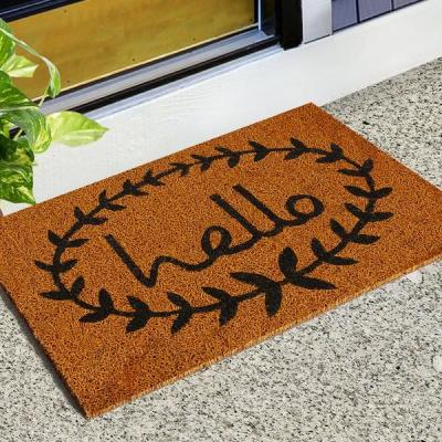 China front door entrance mats PVC Coil Door Anti Slip Kitchen Bathroom Cartoon Expression Hallway Floor Mat for sale