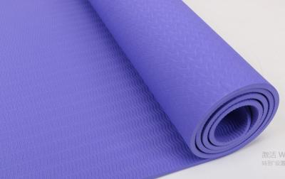 China TPE YOGA MAT HIGH QUALITY VIOLET COLOR YOGA MAT FOR GYM EXTRA THICK EXERCISE MAT for sale