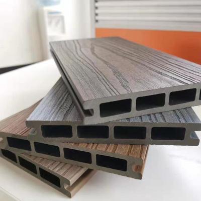 China WPC Building Deck Material Laminate Wood Plastic WPC Composite Decking for sale