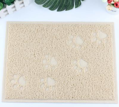 China Pet Accessories Animal Durable Anti Slip Waterproof trapper food pet cat litter mat for sale