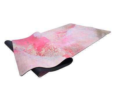 China PU Yoga Mat for Yoga, Pilates UV Printing PU +Rubber Yoga Mat Eco Friendly Biodegradable Recyclable Latex Free for sale