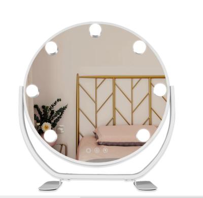 China Smart Luminescent Mirror with Light for Daily Storage in Home Dormitory LED dressing up mirror for sale