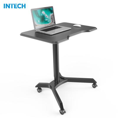 China Adjustable Mobile Height Adjustable Desk Stand (Height) Desk Cart Stand To Stand Workstation Laptop Stand Desk for sale