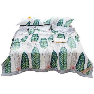 China Washable Custom Print Cotton Summer Comforter Bedspread Set Home Decor for sale