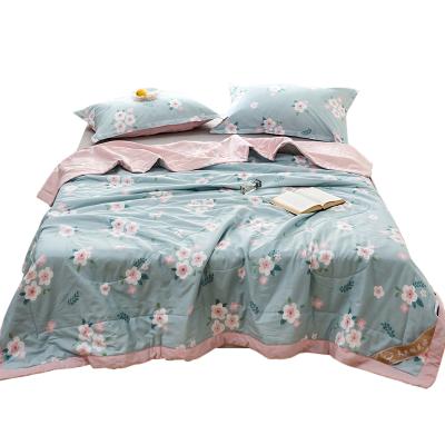 China Summer Quilt Cotton Patchwork Comfort Home Girl Quilt Washable Printed 100% Printed Comforter for sale