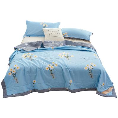 China Washable Cotton Four Seasons Bedroom Thin Blanket 100% Cotton Bedding Set 2021 for sale