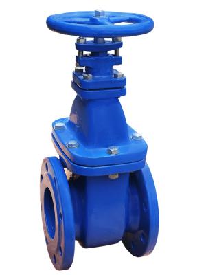 China Soft Seated Cast Iron Water Gate Valve Non Rising Stem Resilient WCB Body for sale