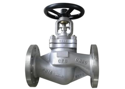 China 4 Inch Stainless Steel Globe Valve GS C25 DIN PN16 PN25 Air Steam Bellows Seal for sale