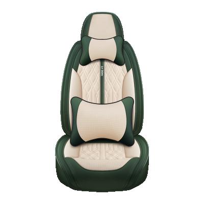 China Durable Universal Car 5D PU Leather Automotive Seat Cover For 5 Seater SUV for sale