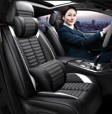 China Protect the seats (front + rear) original universal car leather seat covers for five seat cars for sale