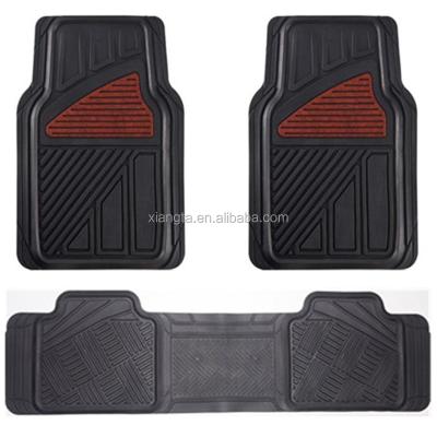 China All Weather Protector Car Floor Black Floor Mat 4 Piece (Full Set Heavy Duty Trimmable) for sale