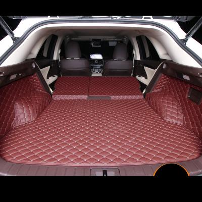 China 2021 Anti-slip New Design 3D 5D All Round Trunk Mat Car PU Leather Trunk Mats for sale