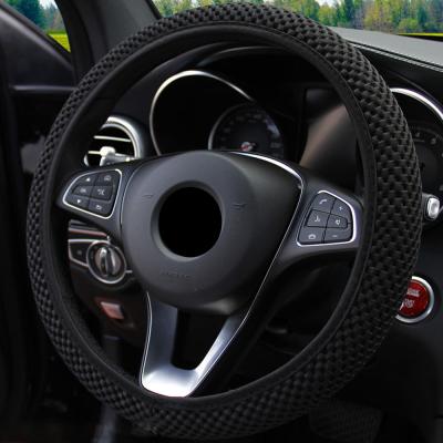 China Sports Car Wheel Covers Summer Ice Silk Tight Breathable Steering Covers Non-slip for sale