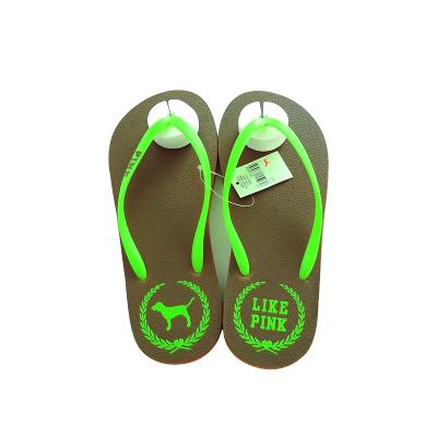 China Fashion Trend Cheap Wholesale OEM Custom EVA Ladies Flip Different Colors Flip Flops Flat Slipper For Women for sale