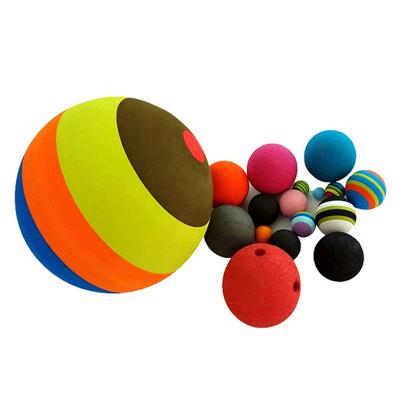 China Custom Colorful Soft And Safe Mini Half Body Rebound Sports EVA Foam Yoga Massager Comfortable Ball for sale