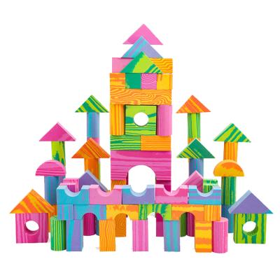 China Hottest Hardness Eco-friendly Material Educational Kids DIY Toy Eva Foam Building Blocks From Amazon Highest Foam Blocks for sale