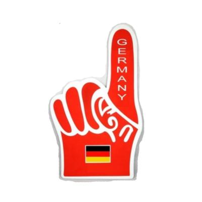 China Customized Logo Eco - Friendly EVA Foam Hand Foam Finger Big For Supporters Promotion for sale