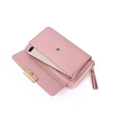 China Other Market Wholesale Zipper Wallet Large Capacity Fashion Card Holder Leather Wallet For Women for sale