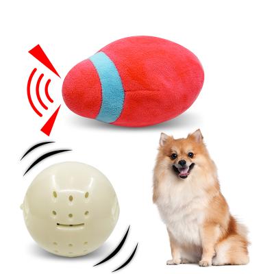 China Sustainable Multile Color Rugby Train Cat Dog Toy Durable Bite Resistant Sounding Pet Toys for sale