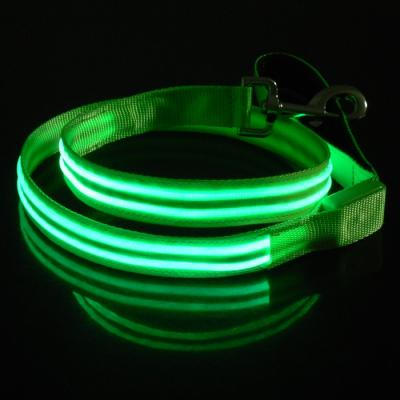 China New USB Leads Dogs Braided Rope Viable Charging Flashing Glow Led Dog Nylon Safe Leash for sale