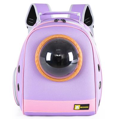 China 2021 New Product Breathable OEM Caspule Acrylic Bubble Transparent Cat Space Bag Pet Carrier Backpack for sale