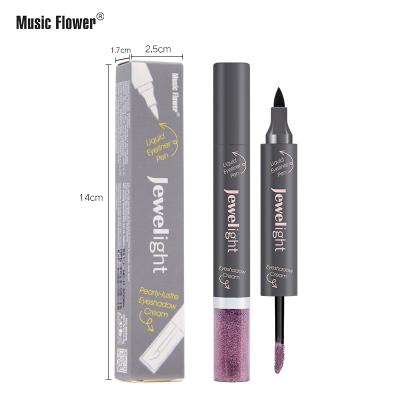 China Original Music Waterproof Flower Diamond Pearl Glitter Long Lasting Warmer Eye Shade Gloss Shimmer Cosmetic Eyeshadow Liquid Liner for sale