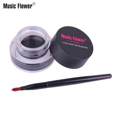 China Music Flower Waterproof Eyeliner Gel Cream With 24H WHOLESALE MAKEUP EYE LINER Cosmetic Long Lasting Waterproof Makeup Brush COSMET for sale