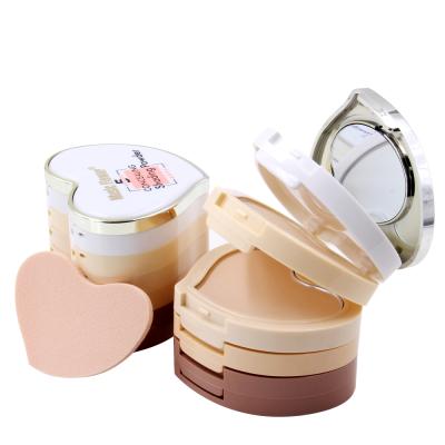 China Brighten OEM Wholesale Custom High Quality Waterproof Long Lasting Colors 5 5 Layers Concealer Compact Contour Powder For Face Makeup for sale