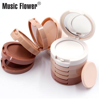 China Light Up Official Music Blossom for 24 Hours of Long Lasting Mineral Magic with Mirror and Blast 5 in 1 Powder Women Concealing Shading Face Make Up for sale