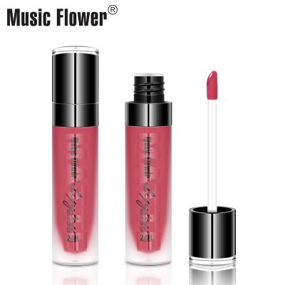 China Official Waterproof Music Flower Non-sticky Kissproof Cup Waterproof Multi Color Lip Gloss Matte For Lip Makeup 24H Easy Long Lasting for sale