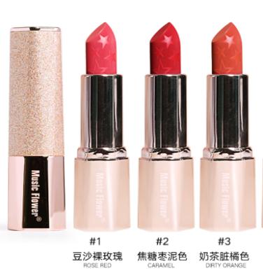 China Wholesale Good Quality Private Label Long Lasting Engraving Pattern Waterproof Moisturizing Non-sticky Velvet Matte Lipstick for sale