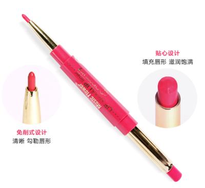 China China Cosmetics Makeup Waterproof Wholesale Private Label Customize 24 Colors Moisturizing Double Side 2 In 1 Lipstick Lip Liner for sale