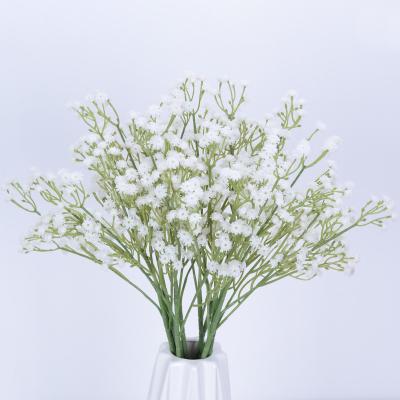 China Real Silk Artificial White Gypsophila Bouquets Babysbreath Baby's Breath Fower Touch Flower For Wedding Home Decor for sale