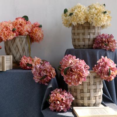 China Party Wedding Retro Hydrangea Home Layout Imitation Flower 2021Jiaobian Bunch, Living Room Flower Arrangement Decoration for sale