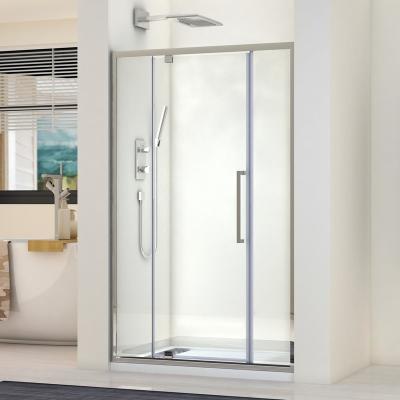 China EUROPEAN China Fashionable Full Single Shower Screen , Curved Glass Free Standing Shower Enclosure for sale