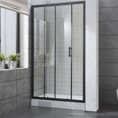 China China Modern Fashionable Complete Single Shower Screen, Curved Glass Free Standing Shower Enclosure for sale