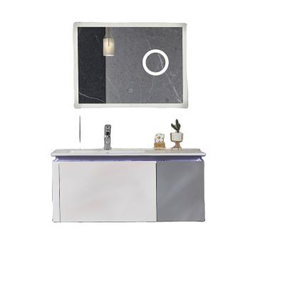 China Modern Entop Wall Single Drawer And Door Bathroom Cabinet Vanity for sale