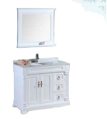 China New ENTOP MDF Modern White Modern Home Hotel Vanity Bathroom Furniture Antique Wall With Mirror for sale