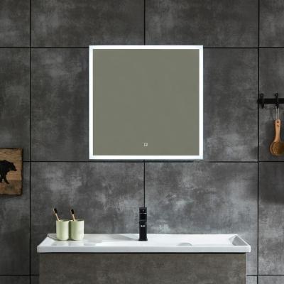 China Wall Mounted Entop Pattern Entop Pattern Backlit Mirror LED Bath Magnifying Custom Enlargement for sale