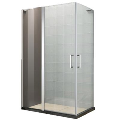 China China Modern Fashionable Complete Single Shower Screen, Curved Glass Free Standing Shower Enclosure for sale