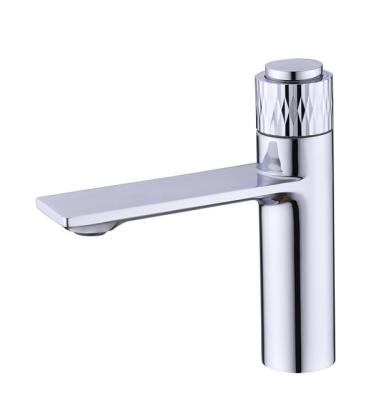 China Without Slide Bar Factory Supplier Single Handle Brass Basin Faucet For Bathroom for sale