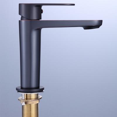 China Metered Faucets Single Hole Bathroom Basin Single Lever Sink Basin Brass Copper Faucet for sale