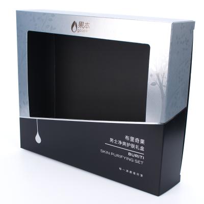 China Aseptic High Quality Flat Delivery Fancy Boxes Retail Packaging Cardboard Paper Window Box for sale