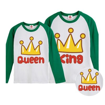 China Anti-pilling Cotton Color Combination Single Sleeve Couples Printed T-Shirt for sale