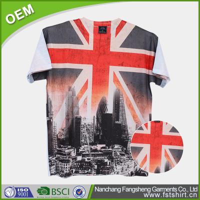 China Anti-pilling England Britain UK latest batik Indonesia t-shirt for man for sale