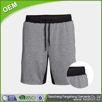 China OEM White Twine Plain Gray Casual Sport Men's Anti-pilling Short Pants For Gym for sale