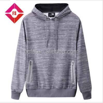 China Custom Made High Quality Seamless Pocket Fleece Anti-pilling Hoodie For Men for sale