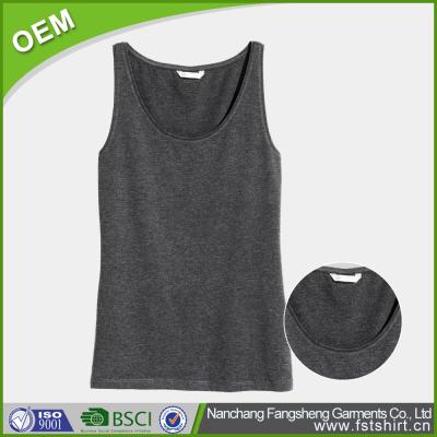 China Custom Made Comfortable Cotton Spandex Designer Anti-pilling Plain Men's Sports Singlets for sale