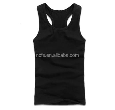 China Color Y Back Breathable Pure Cotton Fabric Tank Top For Men for sale